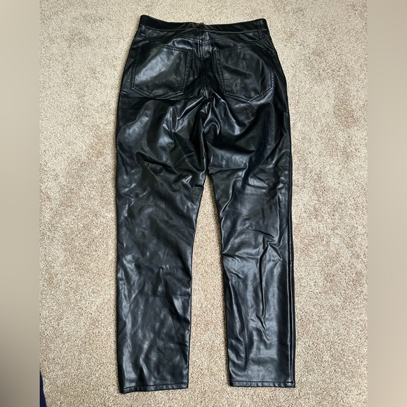 Abercrombie & Fitch Black Leather The Skinny High Rise Pants - Picture 5 of 5